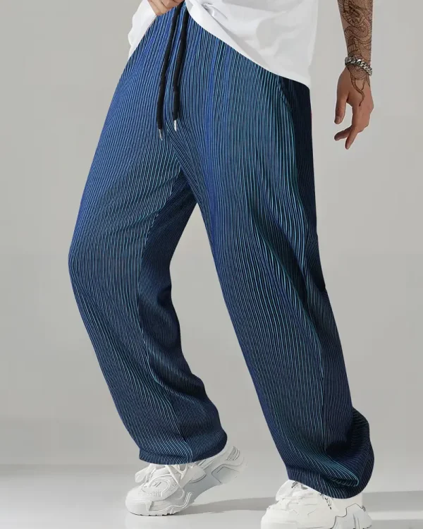 Stripe Halogen Pants - Blue