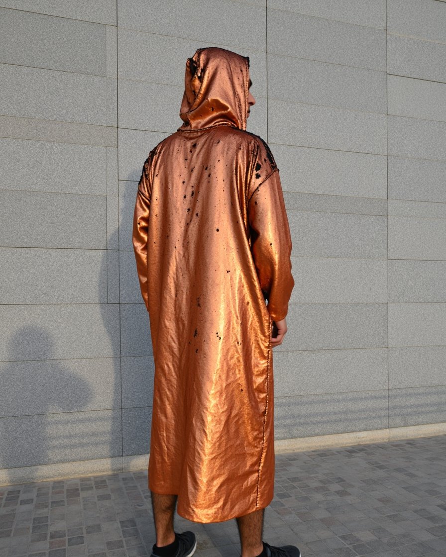 Copper_Matte_1 Copper Eclipse Reversible Sequin Kimono