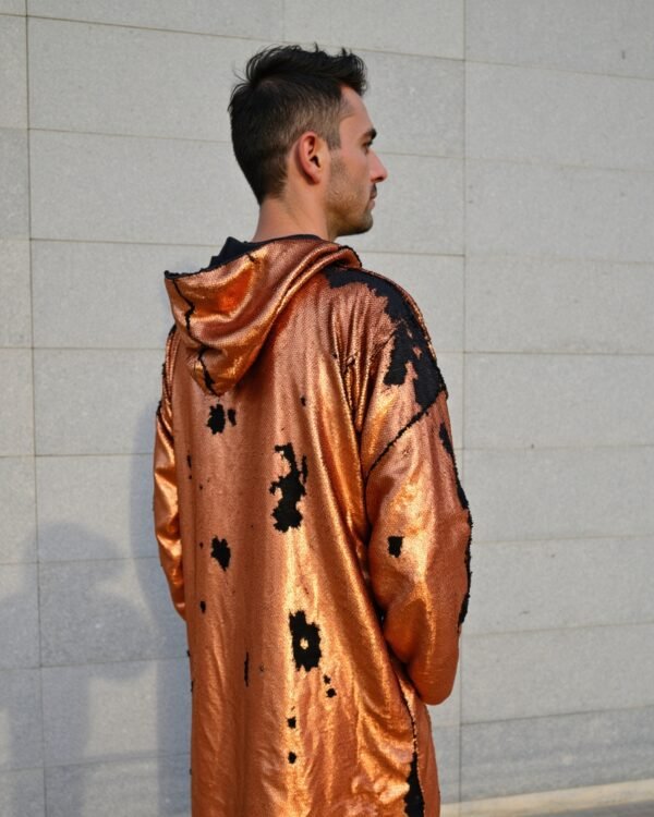 Copper_Matte_2 Copper Eclipse Reversible Sequin Kimono