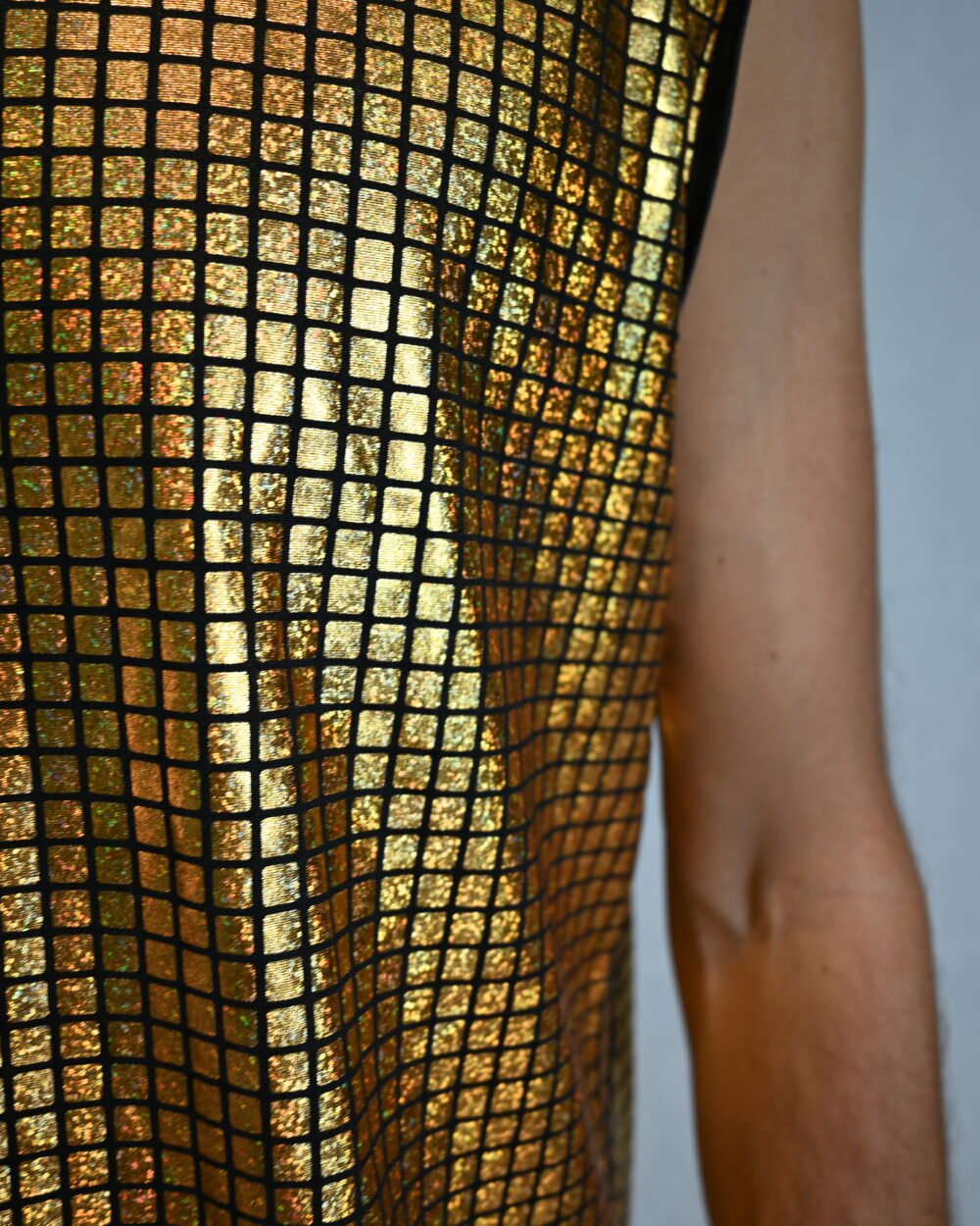 DSC_3603 Gold Grid Tank Top