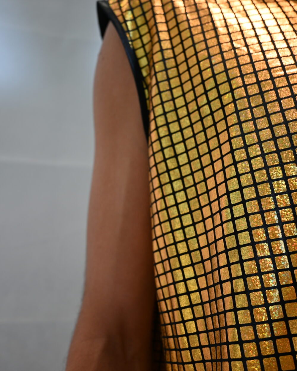 DSC_3607 Gold Grid Tank Top