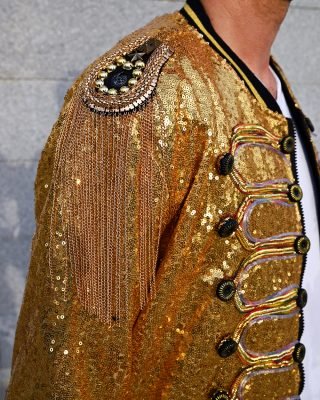 LED Jacket Gold Detail | BYND Wear