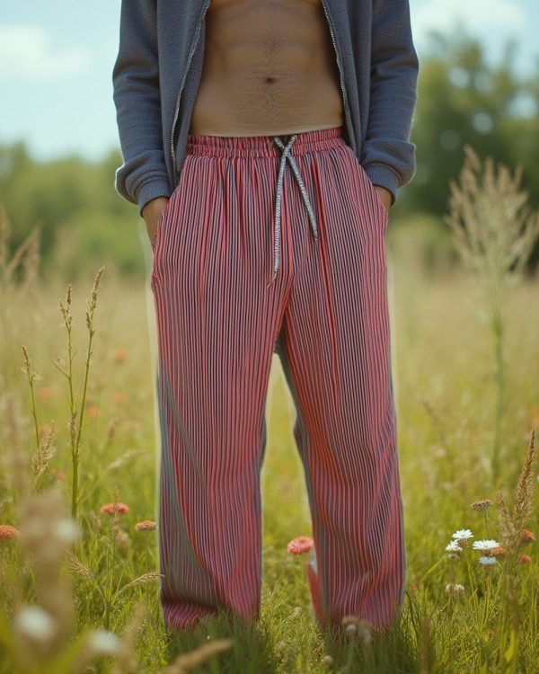 Stripe Halogen Pants - Red