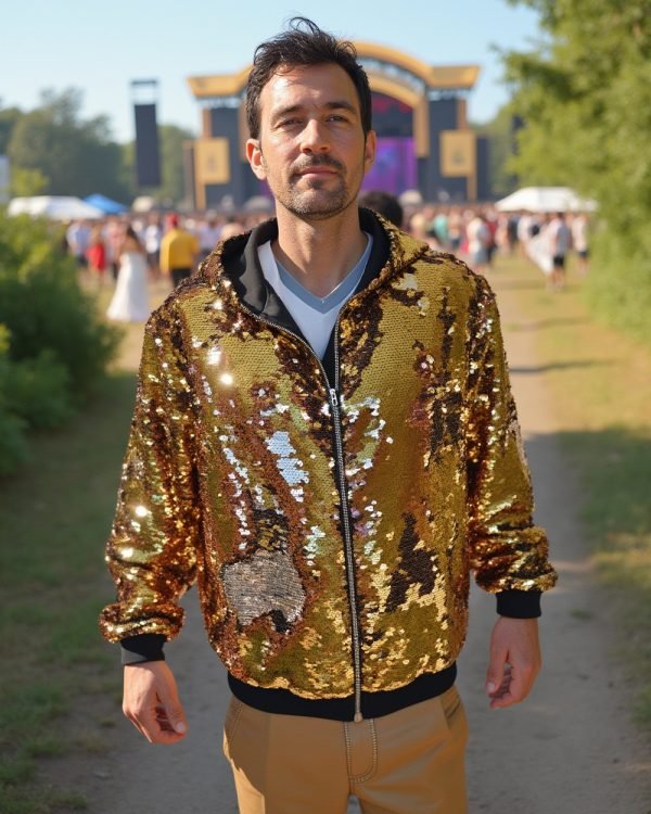 Sequin Jacket - Gold/Silver