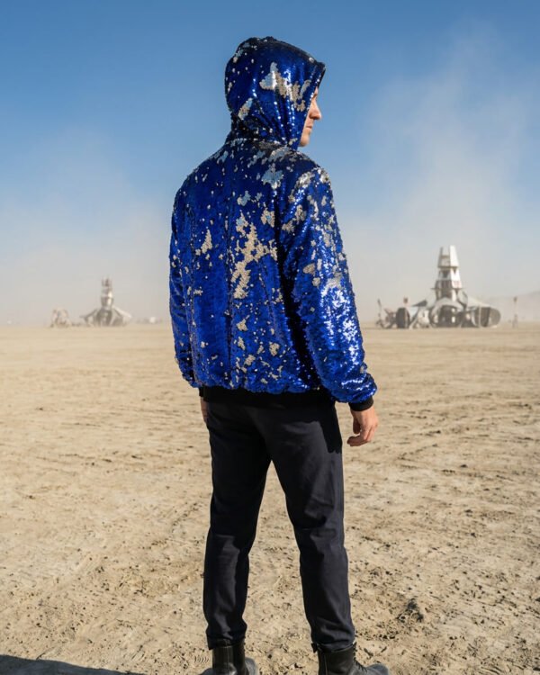 Alternative view of Sequin Jacket - Blue/Silver