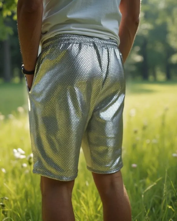 Alternative view of Hexagon Shorts - Silver
