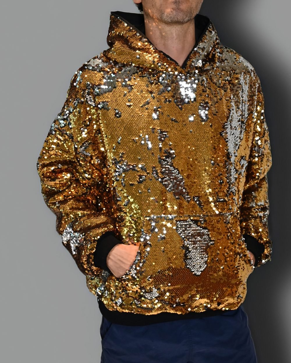 sequin hoodie_gold_front